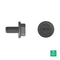 S-5! 1.25X16MM Hex Head Flanged Bolt - M8 Flange Bolt
