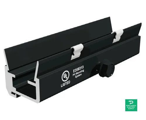 Snapnrack Ultra Rail Black Ultra Rail Splice - 242-01214