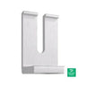 Quick Mount (L-Foot Open Slotted Mill) Quick Mount Single Slot L-Foot Only Mill Finish - QM-LF-M1 — side angle