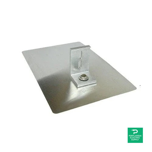 Ecofasten Greenfasten 8 Flashing Galvalume Base For Single Bracket Mill Finish - GF1-GAL-MLL-812