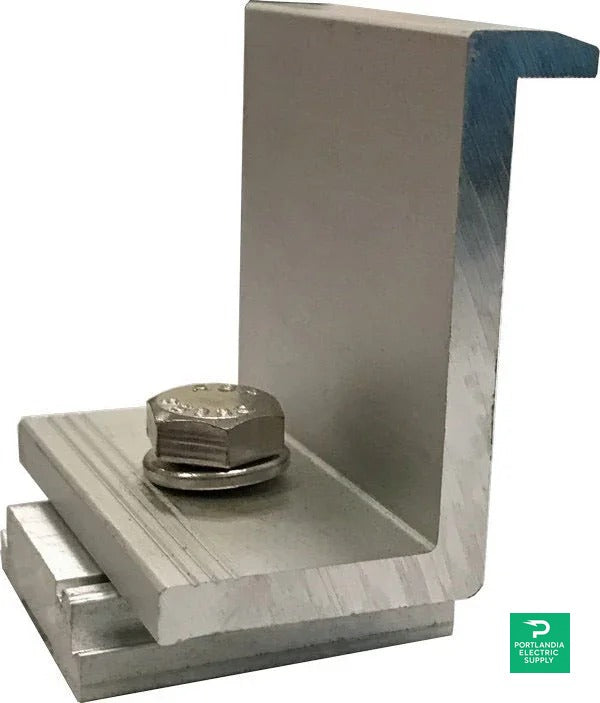 Prosolar Clear End Clamp 30.7-32mm - C1210EC-1-G — front view