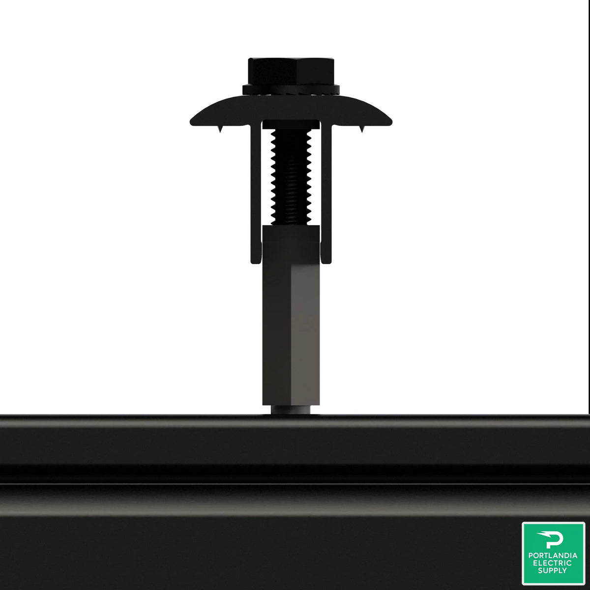 Unirac Solarmount Dark Mid Clamp 30-46mm (Universal-af) - 302045D — front view