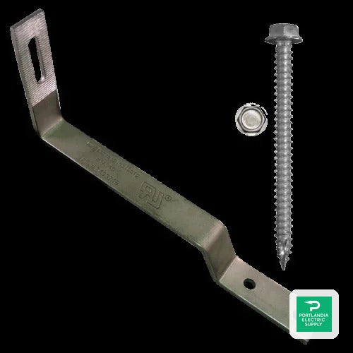 QuickBolt Flat Tile Roof Hook Side Mount Rails - 17608
