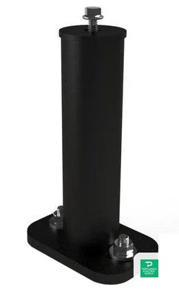 Unirac 0 6 Dark Standoff - 04600D — side angle