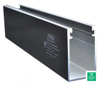 Prosolar Rooftrac 130 (11) Black 2 DEEP RAIL - R130-2.0B