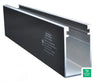 Prosolar Rooftrac 130 (11) Black 2 DEEP RAIL - R130-2.0B — front view