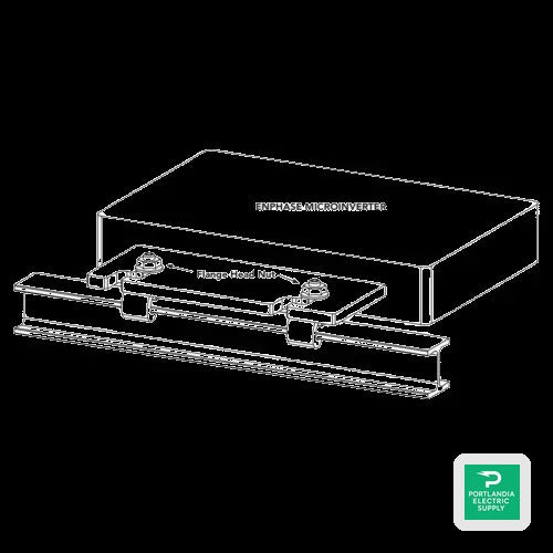Unirac SOLARMOUNT-I Mounting Kit For Enphase Microinverters - 008000C — front view