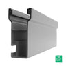 K2 Systems CrossRail 168 in. L x 3.16 in. H 6000 Series Aluminum - 4000508 — front view