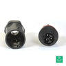 APsystems AC Connector - M - 12AWG AC Cable Connector - Male - 25A () - 2300531032 — front view