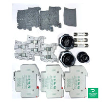 Soladeck 0 Contains (3)fuse holder (3)gray 8mm terminal block (1)gray ter - 1623