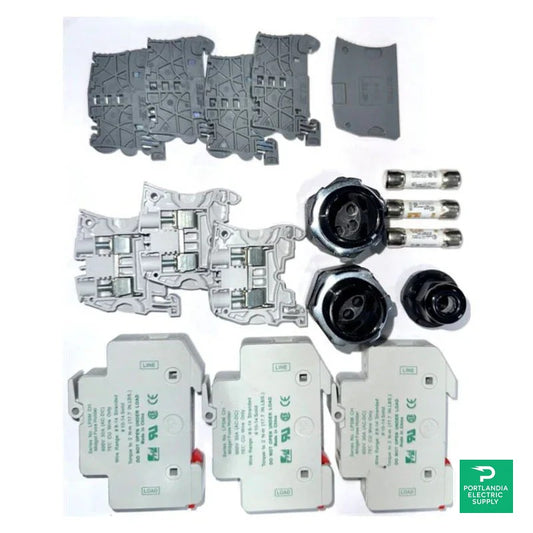 Soladeck 0 Contains (3)fuse holder (3)gray 8mm terminal block (1)gray ter - 1623