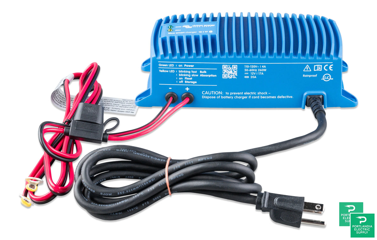 Victron Blue Smart IP67 Charger 12/13 (1) 120VAC NEMA 5-15 - BPC121315106 — front view