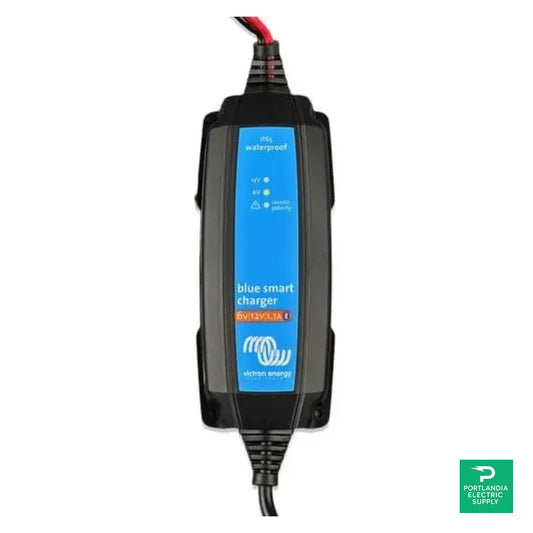 Victron Blue Smart IP65 Charger 6V/12V-1.1 + DC Connector - BPC120134124R