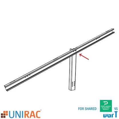 Unirac Ground Fixed TILT TOP Chord Channel 20/30A° - 404036