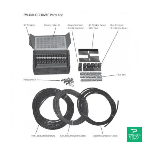 Outback Power FlexWare Quad Inverter Input/Output/Bypass Kit - FW-IOB-Q-230VAC