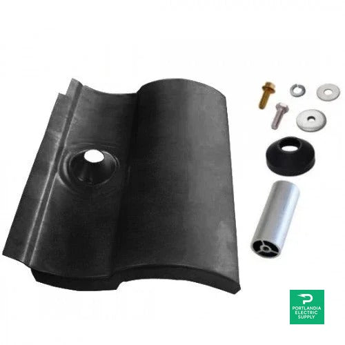 Quick Mount Tile Replacement S-Tile 3-1/4 Post Black - QMTR-S3.25-B-12