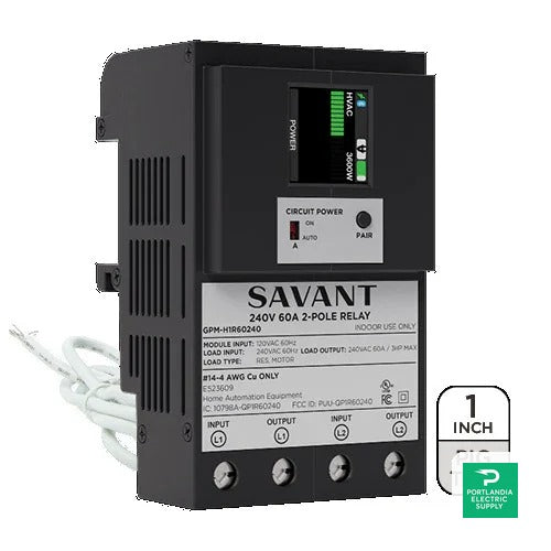 Savant 1 In Single 60A Power Module Pigtail - GPM-H1R60240-21
