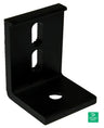 Ecofasten Black Metal Roof Slotted L-foot - L-102-3-BLK