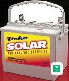 MK Battery 31AH 12V GEL Battery - 8GU1H-DEKA — side angle