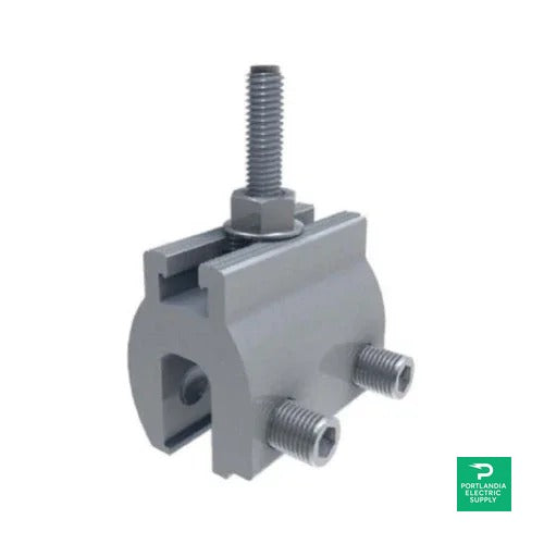 EcoFasten 2in Utility Block SSR-AL 2-Set Screw For Vertical Seam Metal Roof - SIMPLEBLOCK-U-AL