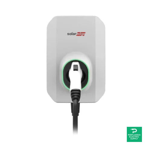 SolarEdge 40A 240VAC AC Level 2 Smart EV Charger w/ 25ft Cable & Holder - SE-EV-SA-KIT-LJ40P