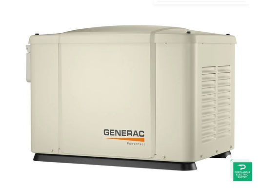 Generac Powerpact 7.5Kw Home Backup Air-Cooled Gas Engine Generator in Steel Enclosure - G006998-1
