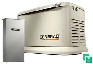Generac Guardian 26Kw Home Backup Air-Cooled Gas Engine Generator in Aluminum Enclosure - G007291-0