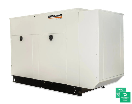 Generac Protector 100KW Automatic Standby Liquid-Cooled Gaseous Engine Generator in Aluminum Enclosure - RG10090