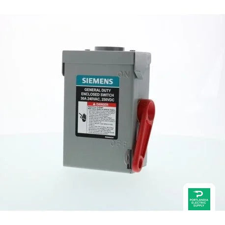 Siemens 30A 2-Pole Disconnect 240V Non-Fused Disconnect - GNF221RA