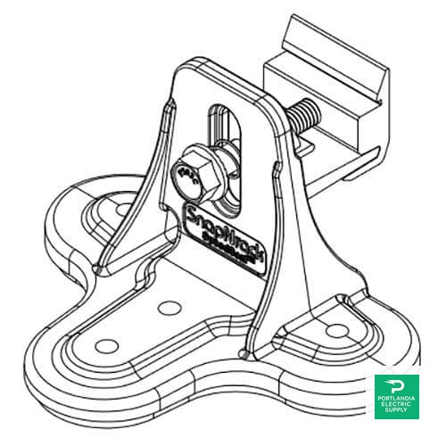 SnapNrack SpeedSeal Silver DeckFoot - 242-02173