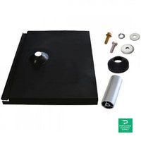 Quick Mount PV Black Flat Tile Flashing - QMTR-F3.25-B-12