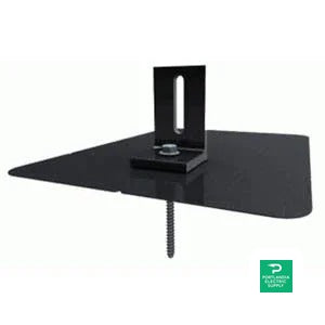 Quickmount Black 9 X 12inch Flashing With L-foot - QM-LM-01-B1
