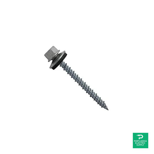 S-5! 1/4-14 x 1-1/2 2 Self Drill Point ZAC 3/8 AF Zinc/aluminum Capped - Roof Screw