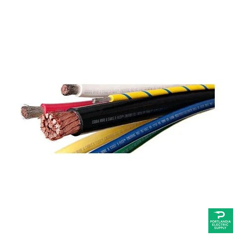 Cobra Black Battery Cable - 4/0 X 12