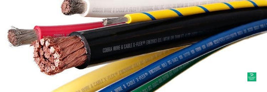 Cobra BLACK BATTERY CABLE - 2/0 X 12