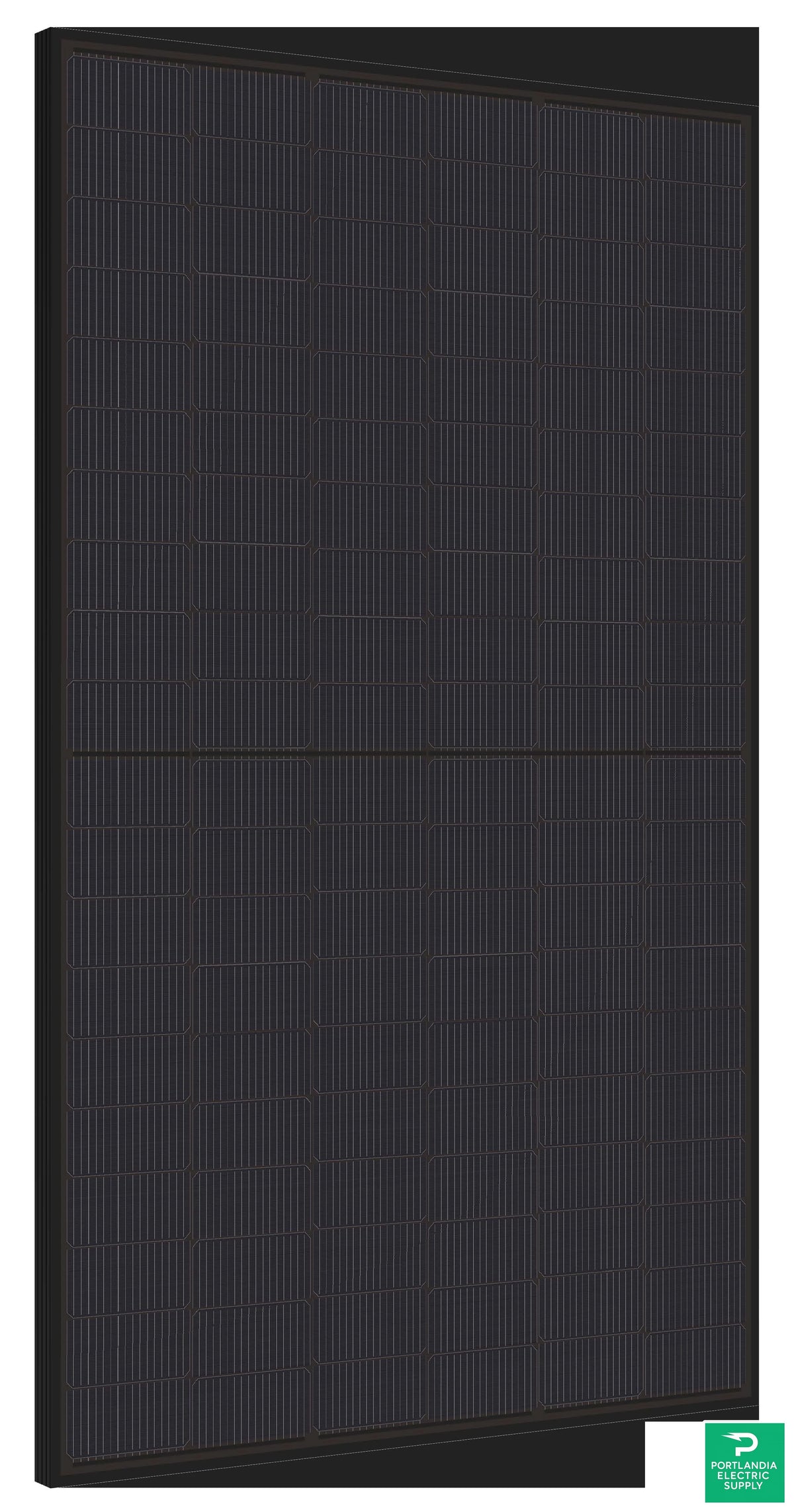VSUN 120 Mono Cells Black/Black 490w Solar Panel - VSUN490N-120BMH-DG-BB — front view