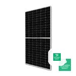 Talesun 144 Half Cells Black/Silver 590w Solar Panel - TM7G72M 590W — side angle