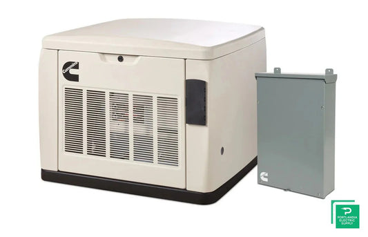 Cummins RS20AC - 20kW Quiet Connect Series 120/240V 1 Phase Air Cooled Standby Generator with 200A, SE, 3R ATS - A071Z402