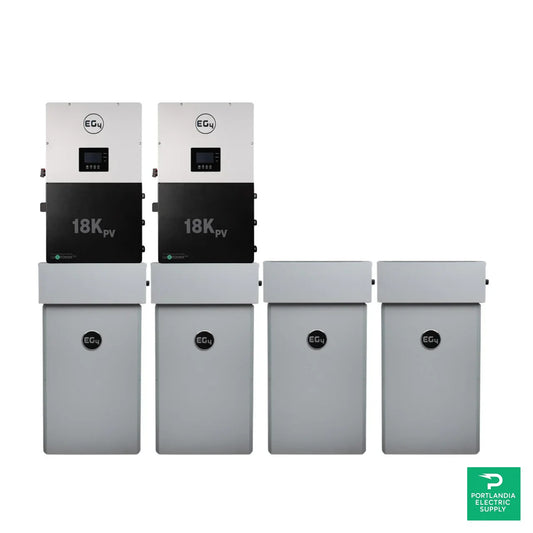 EG4 Electronics 2 x 18kPv + 4 x EG4 Electronics PowerPro 57.2kWh Capacity Energy Storage System - PP-16/280A4-18K2-AWLL