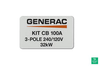 Generac KIT CB 100A 3-POLE 240/120V 32kW