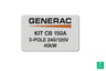 Generac KIT CB 150A 3-POLE 240/120V 40kW