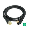 Generac 50 ft. 50 Amp generator cord with NEMA 1450 male and locking CS6364 female - 6390 — side angle