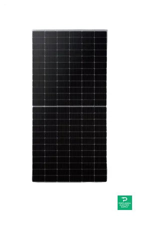 SolarSpace 545W Solar Panel 144 Cell Bifacial SS8-72HD-545M Wholesale 36 panels per pallet — side angle