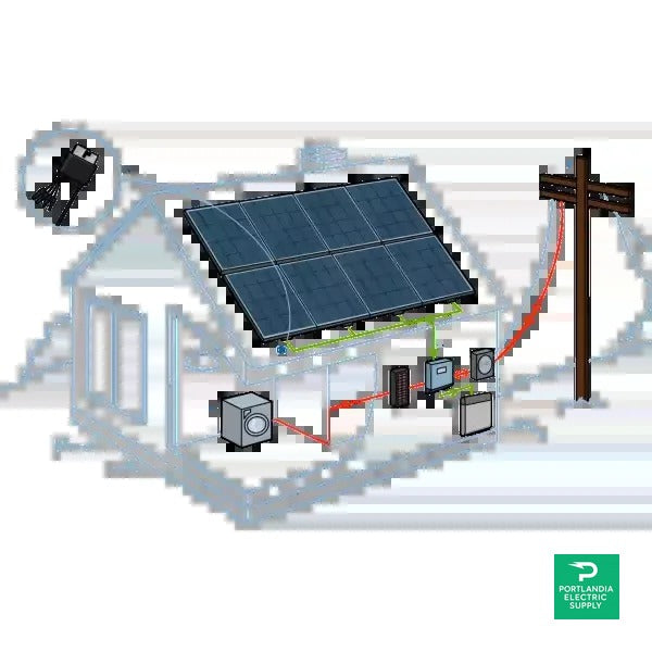 4 kW Roof-Top Hybrid System with String Inverter and Battery