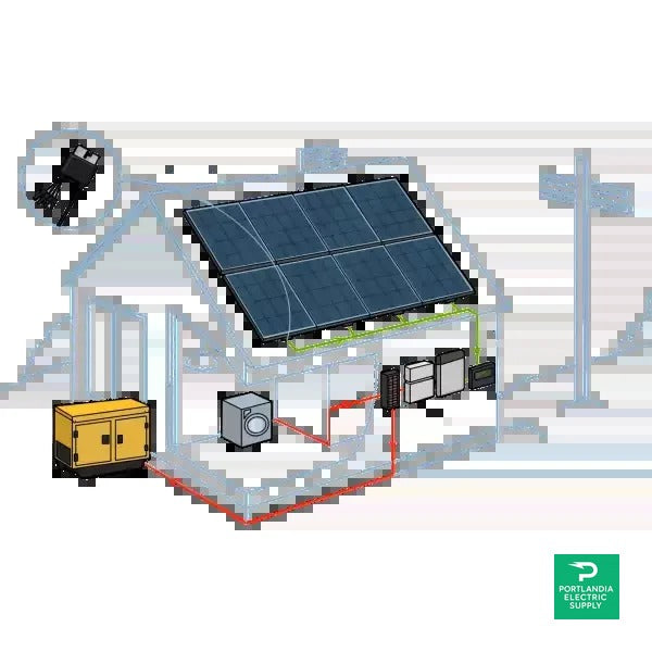 6 kW Roof-Top Off-Grid System with String Inverter and Battery