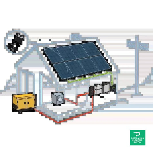 4 kW Roof-Top Off-Grid System with String Inverter and Battery
