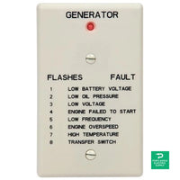 Briggs and Stratton Remote Status Panel - Briggs & Stratton Controller (Hard-Wired) - Red Light - 6144