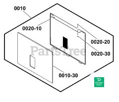 Briggs and Stratton Back Panel Assembly for PP 17kW-26kW - 6858