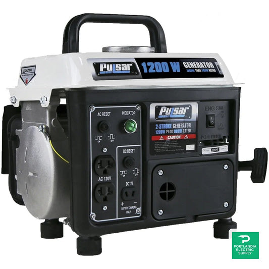 Pulsar Standard Series Gasoline Portable Generator - PG1202SA — front view
