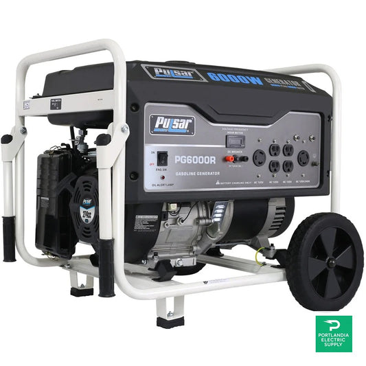 Pulsar Standard Series Gasoline Portable Generator - PG6000R — front view